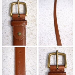 Coach Men's Brown Leather Belt